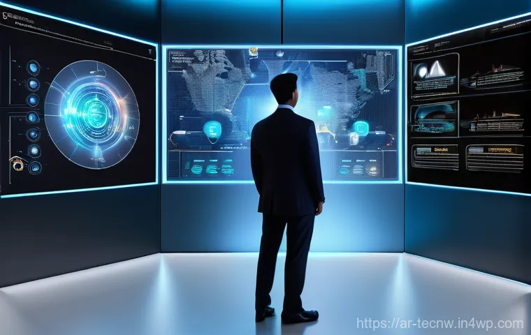 테크노사피엔스와 인권의 보호 - **Prompt 1: AI & Human Oversight in Critical Decisions**
    A high-definition, realistic photograph...